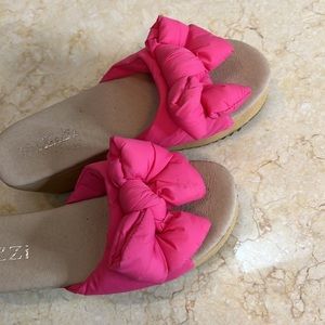 Hot Pink Pillowy Puffy Platform Sandals